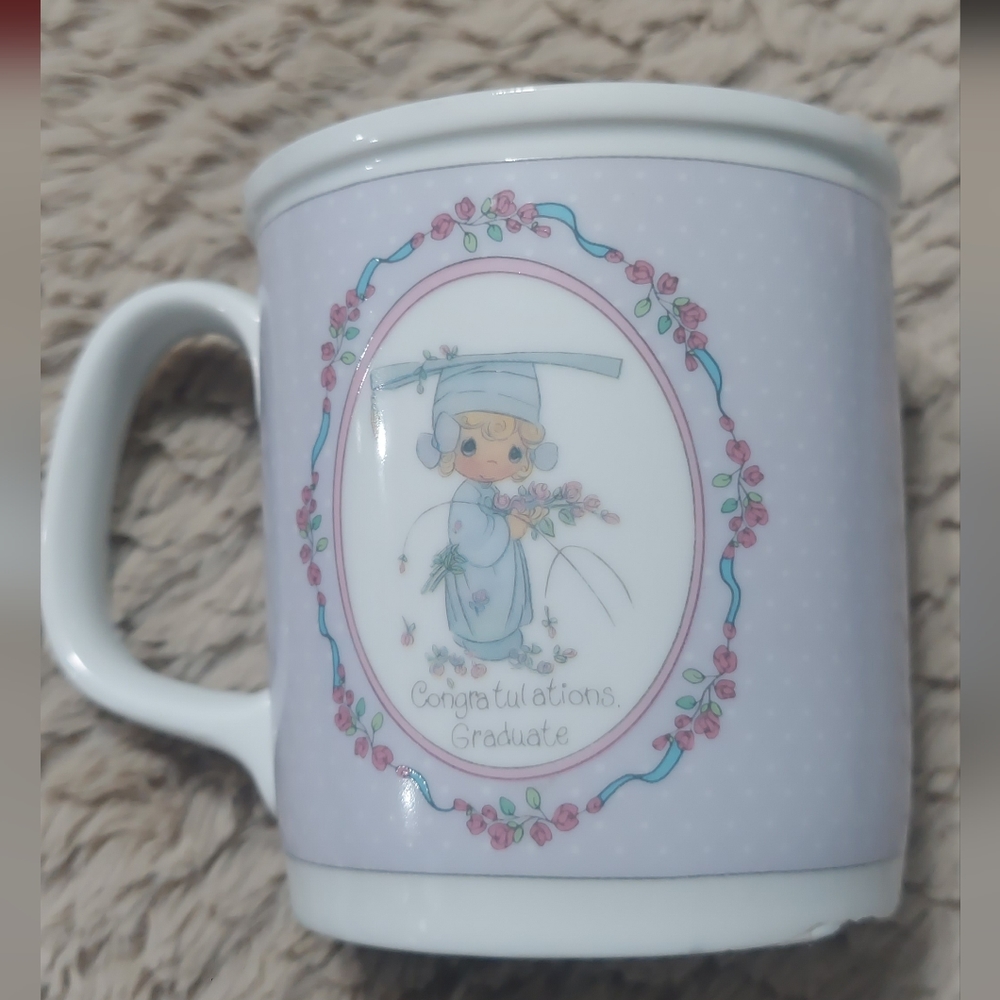Vintage Precious Moments Congratulations Graduate Coffee Cup